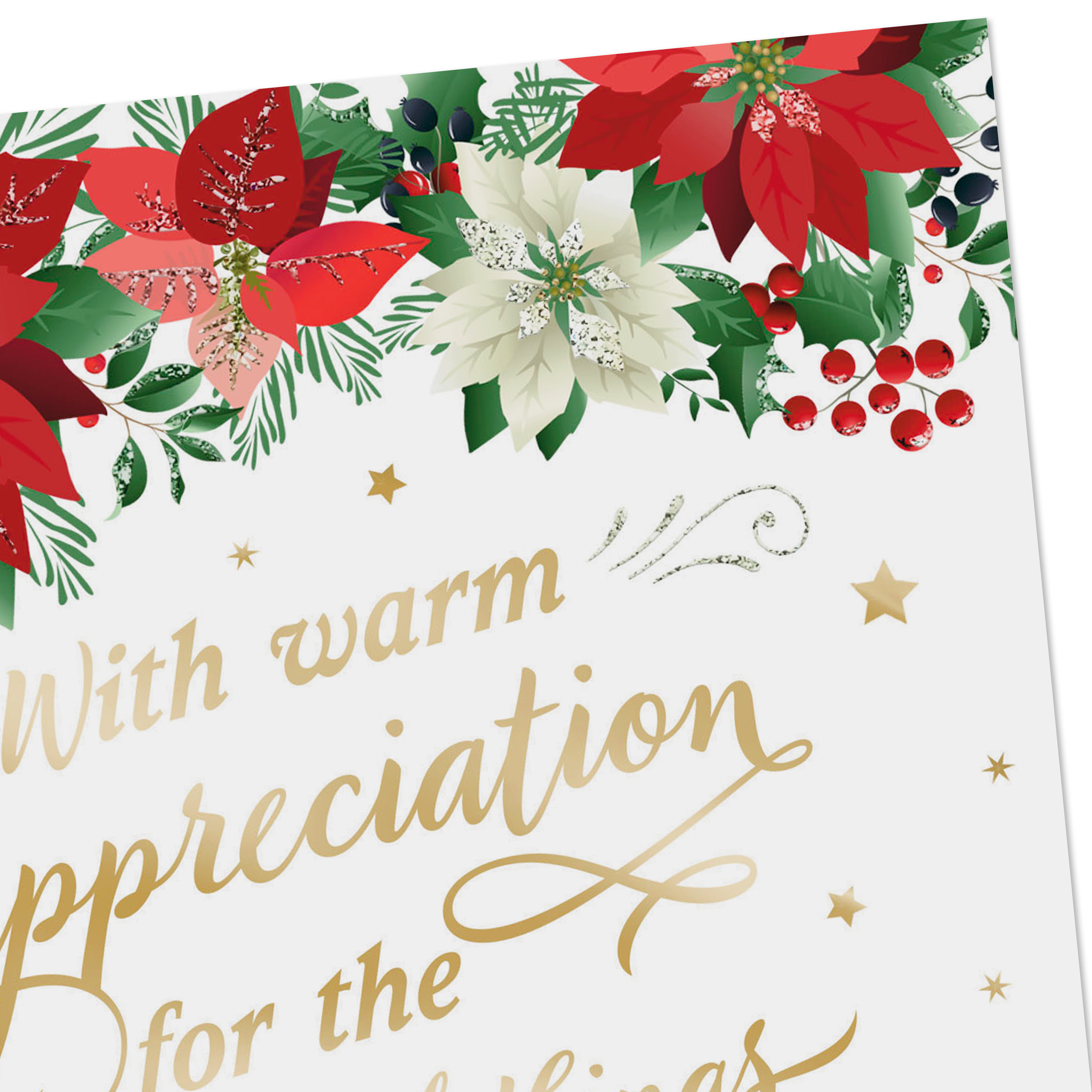 Hallmark Christmas Thank-You Greeting Card (With Warm Appreciation)