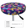 thumbnail image 2 of Kdxio Paint Butterflies Print Stool Covers Round,Stretch Round Bar Stool Covers Washable Bar Stool Cushion Slipcover for 12-15 Inch Chair, 2 of 5
