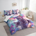 thumbnail image 3 of Homewish Rainbow Elephant 7-Piece Twin Bedding Sets,Colorful Chic Butterflies Bedding Comforter Set,Zoo Animal Sheet Sets For Boy Girls,Microfiber Bedroom Decor Reversible, 3 of 8