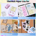 thumbnail image 4 of Mini Printer Paper for Inkless Portable Bluetooth Printer Thermal Pocket Printer, 57mm x 30mm, 6 Rolls, 4 of 8