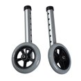 thumbnail image 1 of 2 Pcs Roues de Remplacement pour Aide à la Marche en Alliage d'Aluminium pour Fauteuil Roulant avec Tube, 1 of 8