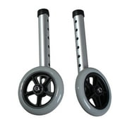 2pcs Walking Aid Replacement Wheel Aluminium Alloy Wheelchair Rollator Wheels with Tube