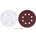 thumbnail image 2 of EeaseCA 25PCS 8 Hole 5 Inch Hook and Loop Sanding Discs 150 Grit Sandpaper Circular Pads, 2 of 8