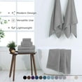 thumbnail image 2 of Martex 6-Piece Towel Set | 100% Cotton Soft & Absorbent Bath Towels | Monument Gray, 2 of 10