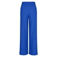 thumbnail image 5 of Cargo Sweatpants for Women Cargo Pants Women High Waist Straight Leg Sweatpants for Women Women's Dress Pants for Work Casual Work Pants Women Women Cargo Pants with Pockets Blue S, 5 of 6
