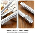 thumbnail image 3 of 1pc Stainless Steel Garlic Press Garlic Puree Machine Garlic Masher (Silver), 3 of 8