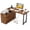 Rustic Brown||Black, variant on Patiojoy L-Shaped Desk with File Cabinet & Power Outlet 54.5 Inch Reversible Corner Computer Desk with 3 Drawers Brown & White