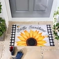 thumbnail image 5 of Spring Summer Door Mat for Front Door Sunflower Welcome Doormat Non-Slip Washable Spring Outdoor Mat Entry Rug for Indoor Outdoor Home Spring Summer Decorations 17 x 30 Inch, 5 of 6