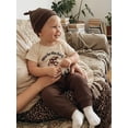 thumbnail image 5 of BemeyourBBs Newborn Coming Home Outfit Baby Boy Summer Clothes New to the Farm Outfit Letter Tractor Cow Embroidered Crew Neck Short Sleeve Romper Pants Cap 3 Pcs Set, 5 of 9