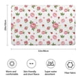 thumbnail image 3 of Pioneer Flower Floral Print Pattern Bathroom Rugs Mat, Non Slip Microfiber Bathroom Rug with Rubber Backing, Soft Mats for Bathroom Floor Tub Shower, 20"x32", 3 of 5