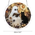 thumbnail image 3 of Halloween Decoration Indoor Outdoor Clearance Under $5.00! Thanksgiving Fall Decorations for Home, Halloween Ghost And Cats Acrylic Puzzle Hanging Ornaments Spooky Festival Decor Pendants, 3 of 6