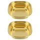 thumbnail image 1 of Condiment Dishes Stainless Steel Round Plate Kitchen Use Golden Surface for Appetizer Plate 2Pcs, 1 of 3