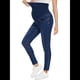 thumbnail image 2 of Pantalones Vaqueros de Maternidad para Mujer, Ajustados, Elásticos y Cómodos, para Embarazadas Azul Oscuro S, 2 of 8