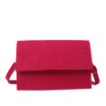 thumbnail image 1 of Bolso bandolera elegante con solapa vintage de piel sintética para mujer (oro rosa), 1 of 2