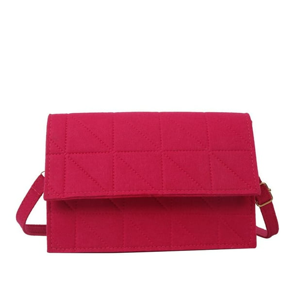 Bolsa De Vagabundo Bolso bandolera elegante con solapa vintage de piel sintética para mujer (oro rosa) Likrtyny Para Estrenar