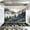 Color 3, variant on Kitchen Backsplash Peel and Stick Wall Murals Foggy Forest Wooden Landscape Mountain Wooden Framed Trees Removable Mural 35.4"W x 23.6"H, Oil Proof Vinyl Wallpaper for Fireplace & Behind Stove
