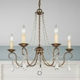 thumbnail image 4 of Livex Lighting Pennington Chandelier in Hand Applied Venetian Golden Bronze, 4 of 14