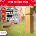 thumbnail image 2 of Juego de ajedrez Yard Game SWOOC Kubb Viking de madera dura, 2 of 5
