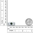thumbnail image 3 of Gem Stone King Men's 925 Sterling Silver Round Green Mystic Topaz Ring (2.73 Cttw, Gemstone Birthstone, Available in Size 7, 8, 9, 10, 11, 12, 13), 3 of 5