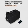 thumbnail image 4 of Large travel backpack, suitcase backpack, travel backpack (carry-on), waterproof laptop backpack (black), 4 of 10