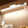 thumbnail image 1 of miduoduo-Battery Powered Operated Wall Strip Lights, Rechargeable Magnetic LED Light Bar with Remote, Dimmable Desk Lamp, Under Cabinet Lighting Wireless for Mirror Closet Bathroom Kitchen \u2013 Whi, 1 of 4