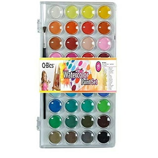 Colorations Tropical Tempera Paint Cakes, 8 Colors in Tray