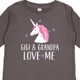 thumbnail image 4 of Inktastic Gigi and Grandpa Love Me Unicorn Grandchild Girls Long Sleeve Toddler T-Shirt, 4 of 5