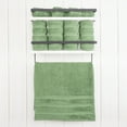 thumbnail image 2 of American Soft Linen Luxury Turkish Hand Towel Set, 100% Cotton 4 Piece Hand Face Towels for Bathroom and Kitchen, Sage Green, 2 of 9