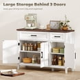thumbnail image 4 of HOMCOM Sideboard Buffet Cabinet, 44" Farmhouse Kitchen Storage Cabinet, 4 of 10