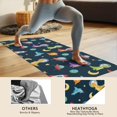 thumbnail image 4 of Space Dinosaurs Rockets Planets Hot Yoga Mat Towel Non Slip for Hot Yoga - Quick-Drying Yoga Mat Cover with 4 Corner Pockets with Travel Bag - Hot Yoga Towel Non Slip 70"x26", 4 of 6