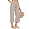 thumbnail image 6 of Only Moment Joggers Pants for Women Ankle Pants Athletic Sweatpants Dress Business Slacks with 4 Pockets Khaki,M, 6 of 9