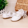 thumbnail image 4 of EnJoCho Girl Solid Shoes Small Leather Shoes Single Shoes Children Dance Shoes Girls Performance Shoes Bow Flower Children Casual Shoes Indoor Outdoor Wear, 4 of 6