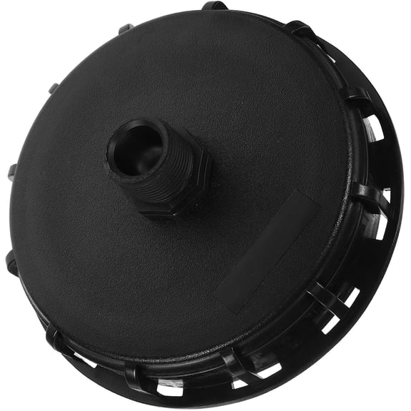 COMPUKAS Black Plastic IBC Tote Lid for Secure Transportation, Pail Cover, 1 Set