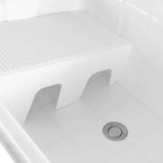 Miumaeov Utility Sink with Faucet, Polypropylene
