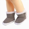 thumbnail image 4 of NOLDARES Home Warm Shoes Socks Baby Girls and Boys Warm Shoes Soft Booties Soft Comfortable Boots Infant Toddler Snow Boots(Grey,5.5), 4 of 9