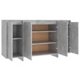 thumbnail image 5 of vidaXL Sideboard Concrete Grey 135x41x75 cm Engineered Wood, 5 of 5