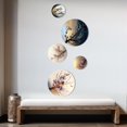 thumbnail image 3 of Designart "Pink and Plum Cherry Blossom Bough III" Tree Cherry Blossom Metal Wall Art Set of 5 Piece, 3 of 5
