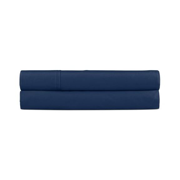 Ralph Lauren 464 Thread Count Cotton Percale Flat Sheet, Polo Navy Twin
