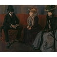 thumbnail image 2 of Pierre Georges Jeanniot 23x20 Black Ornate Framed Double Matted Museum Art Print Titled: The Presentation (1902), 2 of 5
