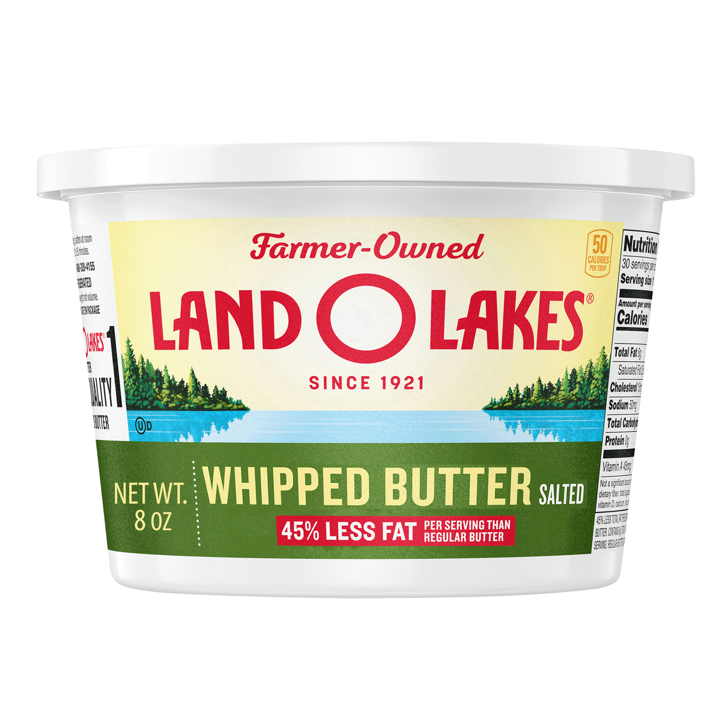 Land O Lakes Salted Whipped Butter, 8 oz Tub