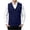 A01 Navy, variant on Mens Sweater Vest V Neck Button Down Sleeveless Cardigan Argyle Diamond Cable Knit Waistcoat with Front Pockets Gentlemen Business Casual Fall Winter Outerwear