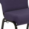 thumbnail image 5 of Flash Furniture Advantage 20.5" Fabric Church Chair in Royal Purple and Gold, 5 of 5