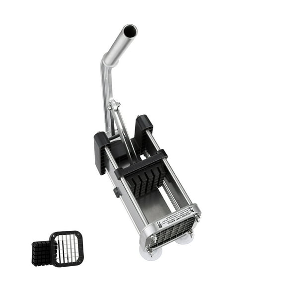 KFFKFF Manual French Fry Cutter with 1/2-Inch Stainless Steel Blade, Vegetable Slicer with Suction Cups, Ideal for Potatoes, Fries, Cucumbers, Carrots, and Other Vegetables