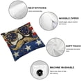 thumbnail image 4 of Nawypu  of July Pillow Covers 2pcs American Flag Stars Funny Patriotic Throw Pillowcase Independence Day Farmhouse Cushion Case Pillowcase Decorations for Sofa Couch, 4 of 6