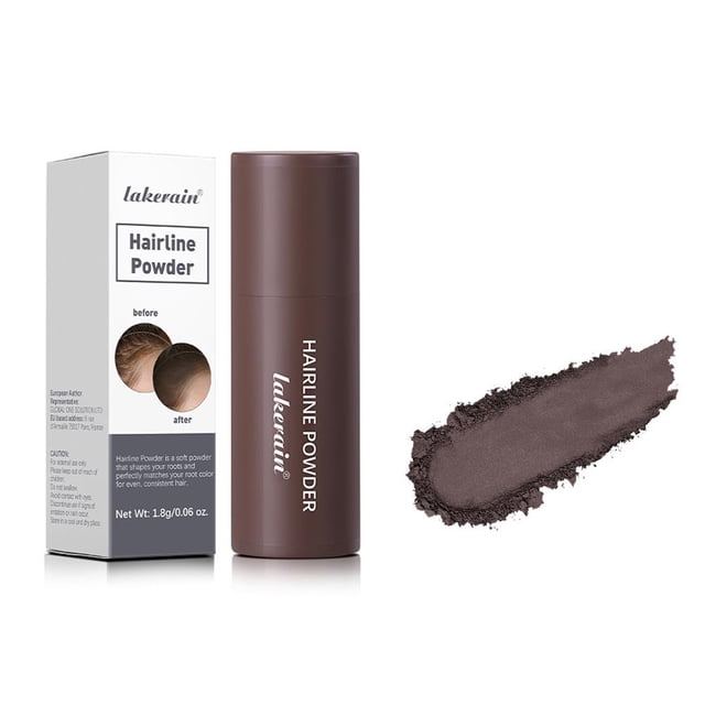 Waterproof Hairline Shadow Powder Stick for Root Touch-Up & Thinning Hair - Unisex, Natural Cover-Up & Edge Control