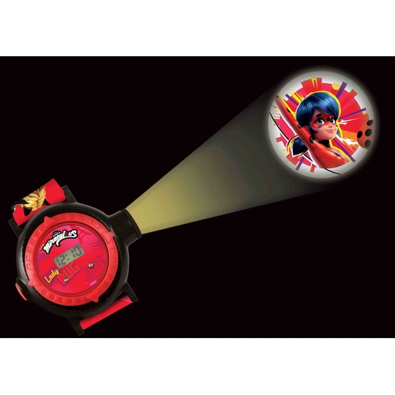 Lexibook Miraculous Projection Watch for Kids, 20 Fun Images