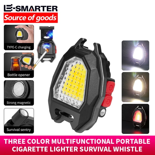 Luz de trabajo de emergencia Wdftyju con luz de llavero de bolsillo COB multifuncional