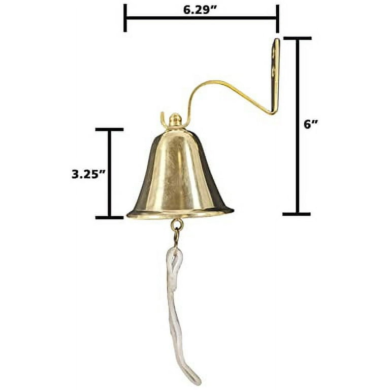 Big 8 Inch Brass Nautical Wall Bell