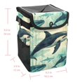 thumbnail image 5 of Whale Mini Trash Can for Car: Foldable, Leak-Proof with Lid, Hanging Storage Bag - Car Trash Bin, 5 of 6