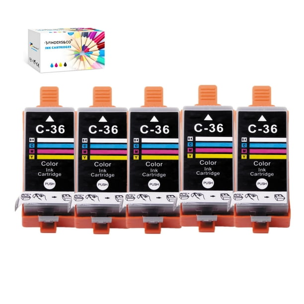 Cartucho de tinta F FINDERS&CO CLI-36 de repuesto de color Canon